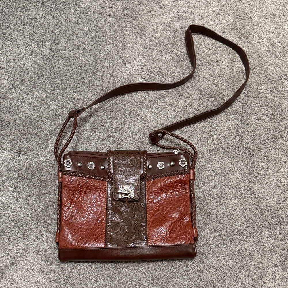 Elegant Brown Crossbody Bag